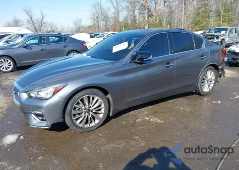 2021 Infiniti Q50 Luxe Awd z USA, uszkodzony, nr VIN JN1EV7BR7MM752484